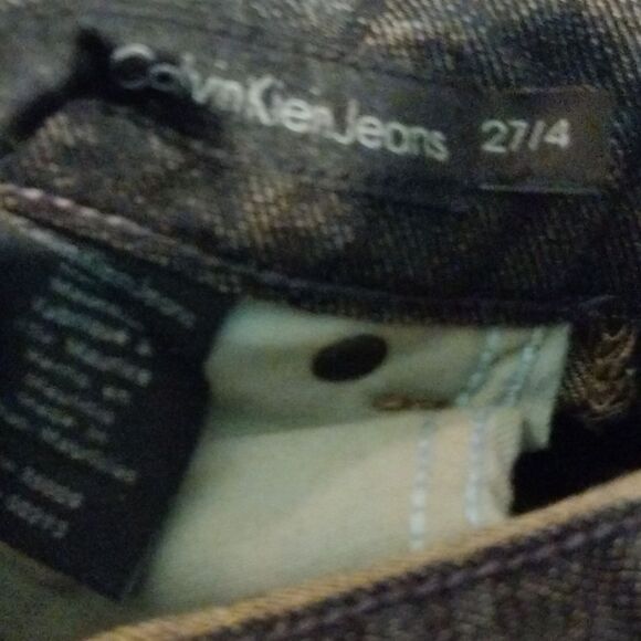 CALVIN KLEIN JEANS Womens' Lean Boot Blue Jeans Size 27/4 - Picture 7 of 7